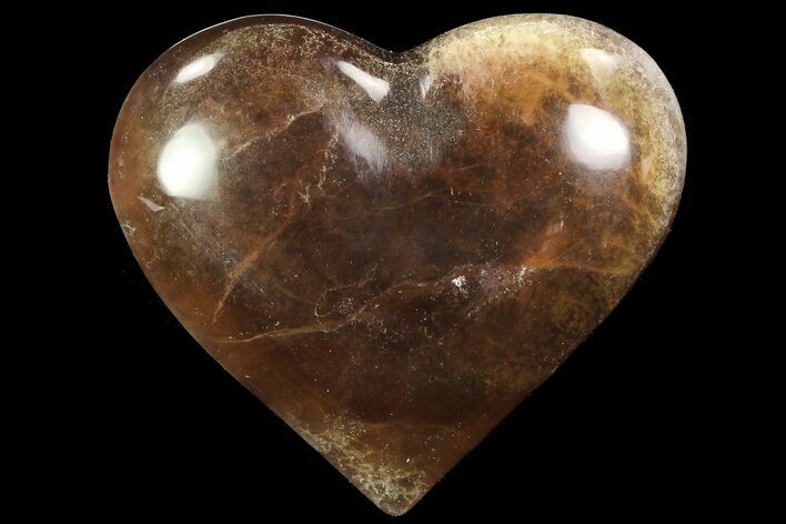 Polished Fluorite Heart - Argentina #84175
